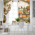 thumbnail image 5 of Fsddascl Orange Pumpkins Fall Blackout Curtains for Bedroom/Living Room, Thermal Insulated Kitchen Curtains, Thanksgiving Botanical Floral Pastoral Grommet Darkening Window Treatment Drapes 42"x84"x2, 5 of 6