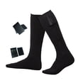 thumbnail image 2 of Calcetines térmicos para hombre y mujer, cálidos, cómodos, para invierno y clima frío, largos y calentadores de pies. Negro, 2 of 4
