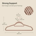 thumbnail image 4 of 50 Pack Velvet Hangers Clothes Hanger with Swivel Hook Non-Slip for Coat Shirt Dress Pants Tie Caramel Brown, 4 of 7