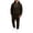 A Brown, variant on Men's 2 Piece Outfits Long Sleeve Hoodies and Jogger Pants Solid Color Winter Casual Tracksuit Sets Vacation Travel Outfits