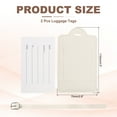 thumbnail image 2 of Uxcell Luggage Tags, PU Leather Travel Luggage Tags Identifier Suitcase Labels for Baggage Privacy Protection Accessories Ships White, 2 of 6