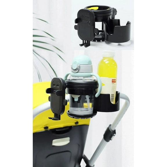 SteAnny Cup Holder Unisex Kid & Adult,Suit Phone, Stroller, Wheelchair, Walker, Scooter, Bike(Black)