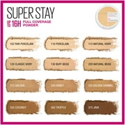 Maybelline Super Stay Powder Foundation Makeup, Full Coverage, 320 Honey, 0.21 oz