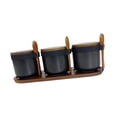 thumbnail image 6 of Tongina Porcelain Spice Jars Condiment Jar Versatile with Spoon and Lid Modern Seasoning Container Kitchen Spice Pots for Restaurants black, 6 of 8