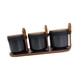 thumbnail image 5 of Tarros de especias de porcelana con cucharas, tarros de especias de cocina para restaurantes, azúcar y sales. negro, 5 of 9