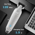 thumbnail image 4 of KEMEI PG2299 Beard & Hair Trimmer for Men Professional, Zero Gapped Hair Clippers for Men Cordless Trimmers for Barbers, Gray, 4 of 7