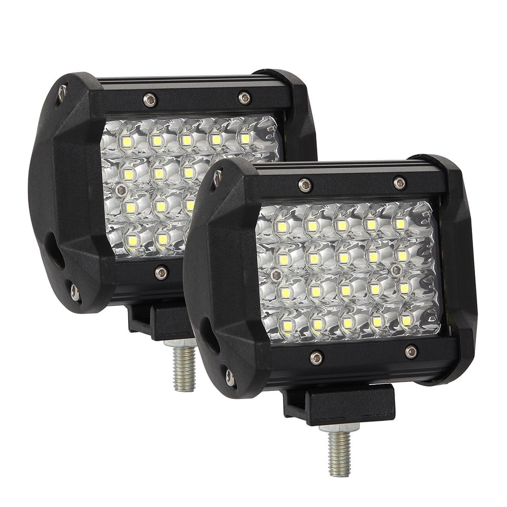 10X 4" 18W CREE LED Spot Work Light Bar Fog Driving Front Cube Pods Lamp 4D Lens