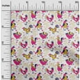 thumbnail image 2 of oneOone Georgette Viscose Medium Yellow Fabric Rooster Cock Sewing Craft Projects Fabric Prints By Yard 42 Inch Wide-7Q, 2 of 6