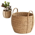 thumbnail image 4 of Plant Pot Flower Pot Baskets Indoor Plant Baskets Woven Rattan Flower Baskets Living Room Flower Pots Floor Standing Storage Balcony Garden Decorations Flower Planter; Ceramic Pot; Succulent Pot; Ind, 4 of 9