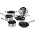 thumbnail image 1 of Granitestone Pots and Pans Set Nonstick, 10 Piece Complete Kitchen Cookware Set with Induction Cookware, Dishwasher Safe-Silver, 1 of 6