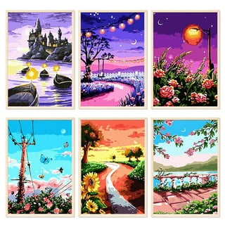 DIY Diamond painting Beautiful architectural scenery 5D DIY Diamond Art  Kits for Adults Beginners Full drilling Diamond Dots Painting Arts Craft  for Home poster Wall Art Decor 30*40cm rimless