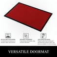 thumbnail image 6 of A1HC Indoor Outdoor Mat, Front and Back Entrance Welcome Mats, Large Front Door Patio Mats 24x36 Inches, Non-Slip Easy Clean Entrance Washable Large Size Doormats, Red, 6 of 6