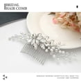 thumbnail image 4 of Crystal Bride Wedding Hair Combs Sliver Bridal Hair Piece Pearl Hair Clips Hair Accessories for Women and Girls (Gold), 4 of 4