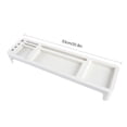 thumbnail image 3 of Desktop Organizer Storage Rack, Office Computer Desk Organizer With Compartments, For Office Desktop, Home Workspace, Study Table - White, 3 of 5