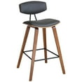thumbnail image 1 of Armen Living Fox Modern Faux Leather Kitchen Counter Stool in Gray, 1 of 6