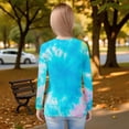thumbnail image 6 of XADYUY Girls Long Sleeve Shirts 7-8 Trendy Tie Dye Crewneck Shirts for Girls Winter Basic Girls Tops Cotton Girls Sweatshirts 11-12 Years,Sky Blue, 6 of 6