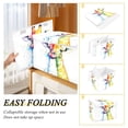 thumbnail image 4 of Storage Box With Lid 16.5x12.6x11.8In Foldable Stacked Household Storage Box Rainbow Pretty Giraffe, 4 of 7
