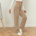 thumbnail image 4 of Vividxx Washed High Waist Denim Jeans With Distressed Details Comfortable Relaxed Fit Straight Leg Casual Trousers For Everyday Wear 2025 Fall Trendy Clothes, 4 of 7