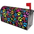 thumbnail image 4 of Colorful Dog Paw Print Mailbox Covers Magnetic Standard Size,Mailbox Wraps Post Letter Box Outdoor Home Garden Yard Decor 21x18 in, 4 of 7