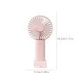 thumbnail image 3 of Handheld Fan, Usb Rechargeable, Mute Operation, Desktop and Dormitory Use, Portable for Outdoor Travel and Office, High Wind Power, Pink Plastic, by FAJHHA, 3 of 8