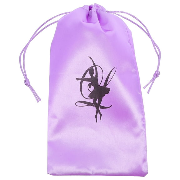 FRCOLOR Zipper Dance Shoes Dance Shoe Storage Bag Woman 26.00X13.50X0.20CM Purple