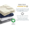 thumbnail image 6 of Delara Organic Cotton Washcloths 6-Pack, 13"x13" 650 GSM Plush Soft Quick-Dry Face Towels, Ultra-Absorbent, GOTS & OEKO-TEX, Navy Blue, 6 of 7