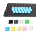 thumbnail image 2 of 20 teclas en blanco DSA Profile 1U 1X sin grabado PBT para teclado mecánico, color rosa, 2 of 5