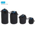 thumbnail image 3 of Uxcell Camera Lens Bag Set with Thick Protective Neoprene, Black, Blue, 4Pack, 3 of 6