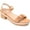 Tan, variant on Journee Collection Womens Dexxla Buckle Ankle Strap Low Platform Sandals