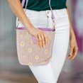 thumbnail image 4 of OULII 1pc Stylish Bucket Bag Portable Shoulder Bag Woven PU for Everyday Wear, 4 of 8