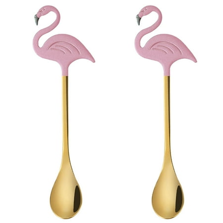 

2Pcs Coffee Spoon Creative Dessert Spoon Practical Stirring Spoon for Home