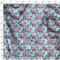thumbnail image 4 of Soimoi Brown Poly Georgette Fabric Peony Floral Printed Craft Fabric by the Yard 52 Inch Wide, 4 of 6