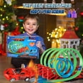 thumbnail image 5 of Huge Wave Race Car Track Set for Kids, 360° Loop Raceway Race DIY Track Set, with Durable Car, Christmas Gift for Toddler Boys Girls Age 4-12, 5 of 7