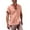Pink, variant on YLSDY Cotton Linen Casual Button Down Tops for Men, Summer Classic Short Sleeve Pocket Tees Hawaiian Beach Vacation Shirts Black XXL