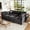 Black + Chenille + 5 Seat + Foam, variant on ChenyueFurn 93.7" U-Shaped Modular Sectional Sofa with Ottoman & USB,Red