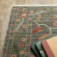thumbnail image 4 of HomeRoots Pink Orange Rust Green And Oriental Power Loom Stain Resistant Area Rug, 4 of 9