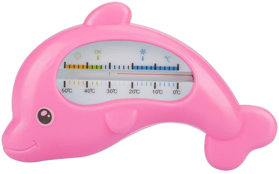 Baby Water Thermometer, Infants Bathing Cute Animal Thermometers Safety Bath Care(Pink Dolphin)