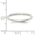 thumbnail image 4 of 14k White Gold 2.2mm Standard Weight Comfort Fit Wedding Band Size 7 - Ring Size 7.0, 4 of 7