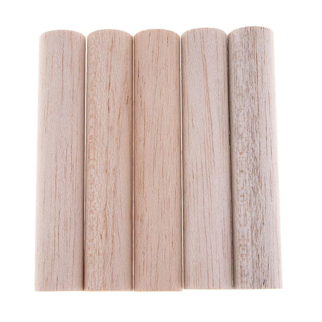 2X 20mm Round Balsa Unfinished Woodcraft Stick Dowel Rod 5 Pieces