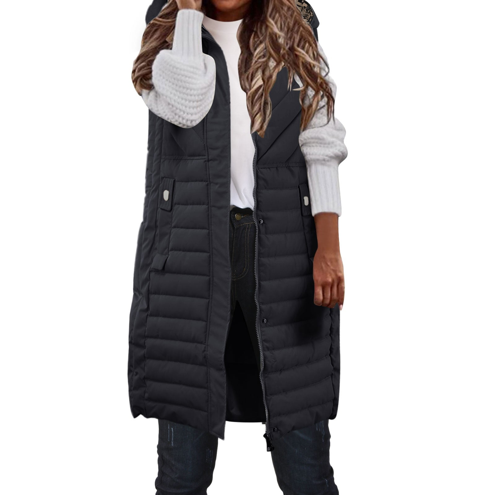 New Down Vest Women's Short Autumn And Winter Loose Fashionable Vest Vest Women Running Western Style Vests for Women Female Fall Jackets Women Vests with Hoods Vest Women Womens down Vests