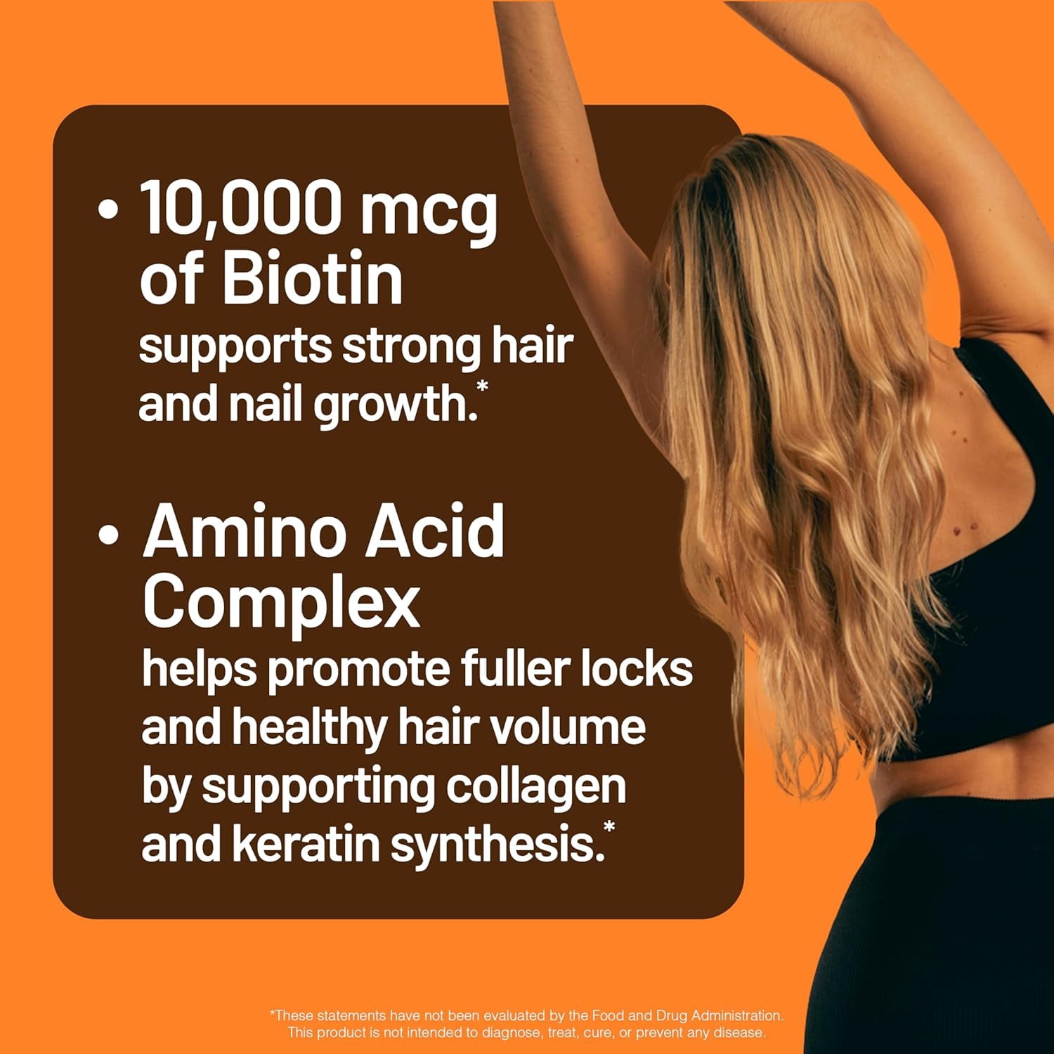 NatureWise Liquid Multivitamin Hair Growth - Sugar Free Peach Mango - 15 floz[15 Servings]