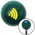 thumbnail image 1 of American Shifter  Yellow Wireless Green Metal Flake Shift Knob with M16 x 1.5 Insert Shifter Auto, 1 of 1