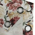 thumbnail image 5 of Ambesonne Garden Grommet Curtain, Watercolor Roses Peonies, 50" x 63", Dried Rose Cream Ruby, 5 of 6