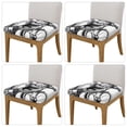 thumbnail image 2 of Bingfone Capybara Riding Bicycle for Restaurant Chair Seat Covers,Removable Washable Chair Covers Protects-Four Pieces, 2 of 7
