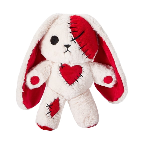 Muimray Cute Goth Bunny Plush Creepy Bunny Stuffed Animal Toy Gothic Plush Horror Rabbit