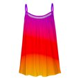 thumbnail image 5 of Women Tank Tops Summer Gradient Color Top Fashion Round Neck Sleeveless Print Casual Loose Tank Top Blouse, 5 of 5