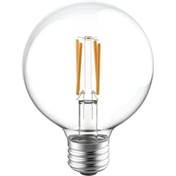 FGERFE-Reveal LED Light Bulbs, 60 Watt, G25 Globe Bulbs, Medium Base (2 Pack)