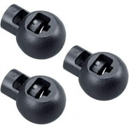 50 Pack Round Cord locks, Plastic Toggle Spring Stopper Single Hole for ...