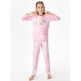 thumbnail image 4 of Beezizac Cotton Tie Dye Cousin Crew Pajamas for Girls Long Sleeve & Pants PJ Set Size 16, 4 of 7