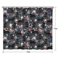 thumbnail image 5 of Rottweiler Dog and Flower Floral Shower Curtain 84"x72" ,Bathroom Decorative Shower Curtains Set with 12 Hooks,Modern Waterproof Washable Shower Curtain, 5 of 6
